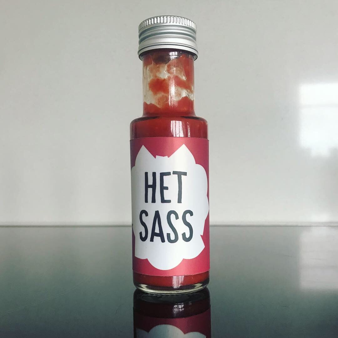 We made a mild sauce using the worlds hottest chillies and gave it a silly name